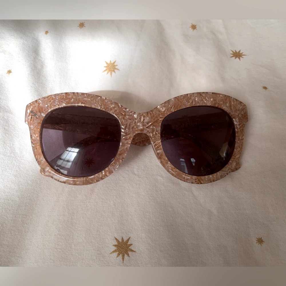 KREWE - Julia Cat-Eyed Sunglasses - Pink Marbled - Picture 2 of 11